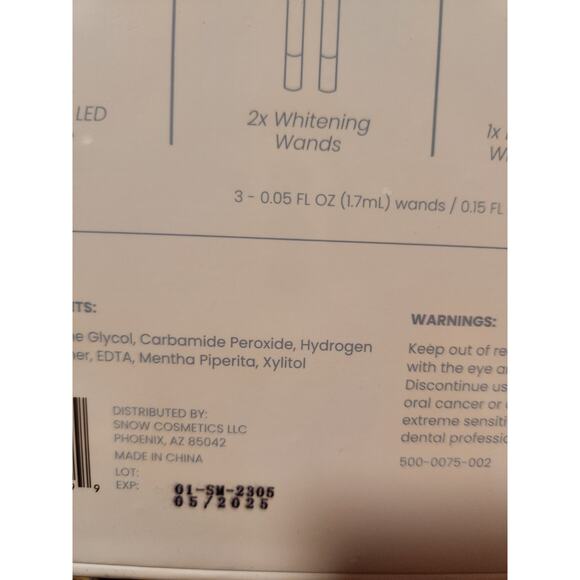 Snow The Wireless Teeth Whitening Kit White Edition SEALED - Picture 3 of 4